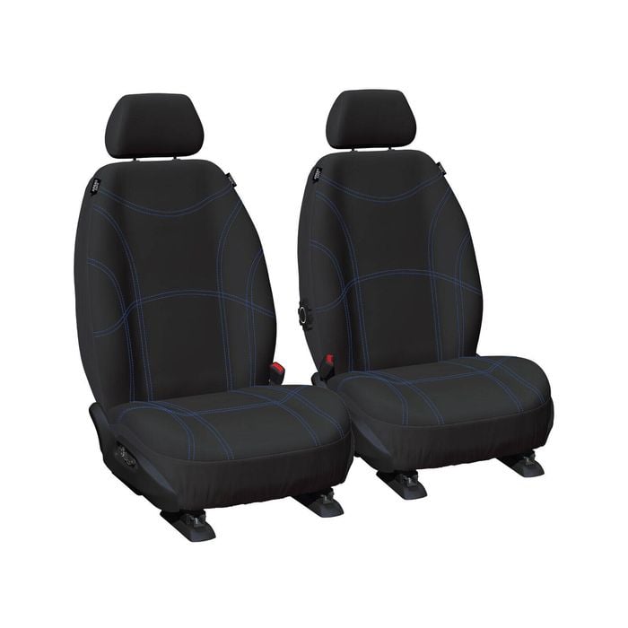 Getaway Neoprene Front Black/BL Seat Covers - BT50 Everest Ranger 2011-2022