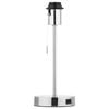 Verve Design Iona Lamp Base With USB-A Port - Chrome Finish