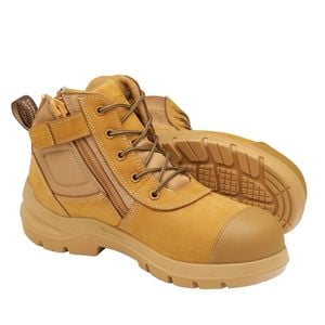 Blundstone Unisex Wheat #7550 DuraFit Zip-Side Safety - UK Size 6