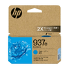 Genuine HP #937e Cyan High Yield Ink Cartridge for OfficeJet Pro 9120e 9130e 9720e 9730e [4S6W6NA]