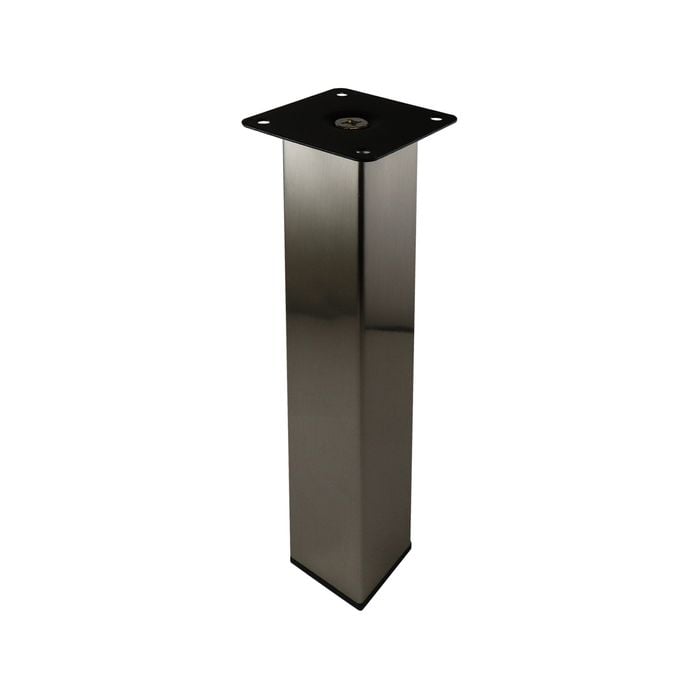 Adoored 40 x 230mm Brushed Nickel Square Furniture Leg
