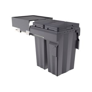 Kaboodle 2 x 38L Side Mount Pullout Bin