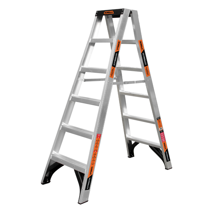 Gorilla 180kg 6 Step Silverback Double Sided Ladder