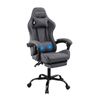 Artiss Gaming Office Chair Fabric Ergonomic with 2 Point Message Grey