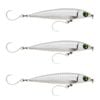 3x Rapala 14cm Saltwater X Rap Long Cast Shallow Minnow Fish Lures - Ghost