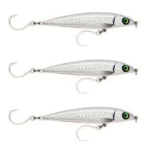 3x Rapala 14cm Saltwater X Rap Long Cast Shallow Minnow Fish Lures - Ghost