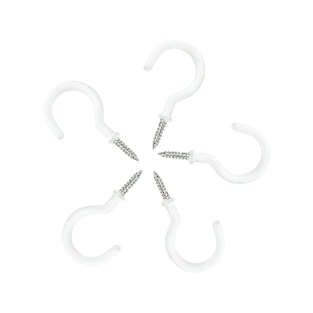 Windoware 16mm White Curtain Rod Cup Hooks 5 Pack Bunnings Australia