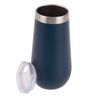Oasis Stainless Steel Insulated Champagne Flute Double Walled 180ml Navy