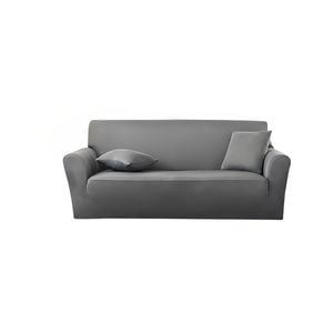 SOGA High Stretch 3-Seater Grey Sofa Slipcover