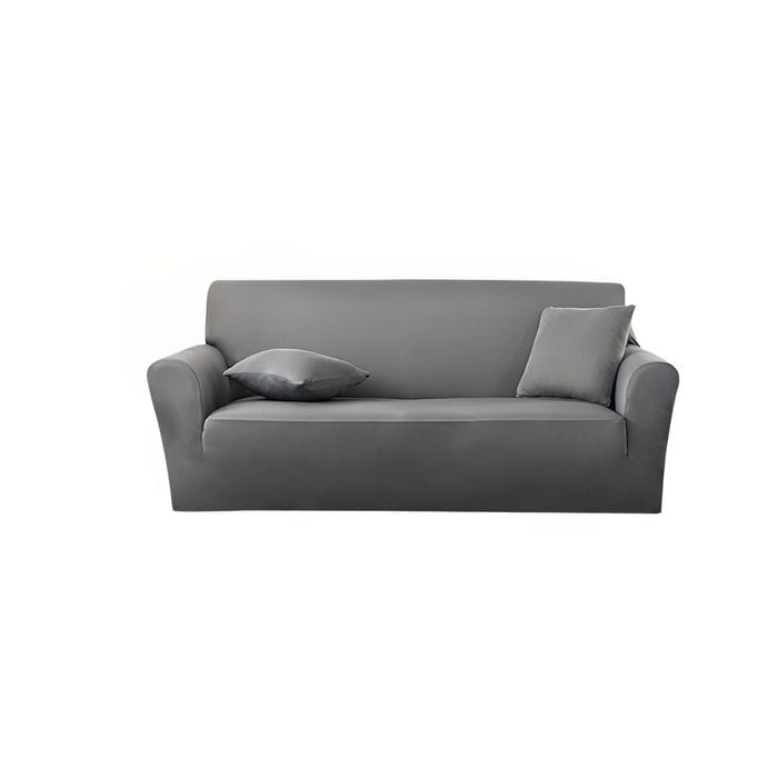 SOGA High Stretch 3-Seater Grey Sofa Slipcover