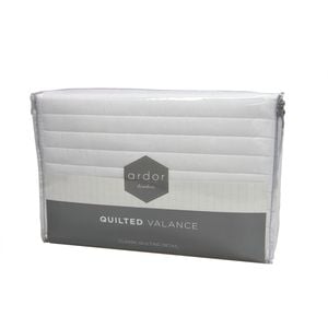 Ardor Boudoir White King Single Quilted Valance