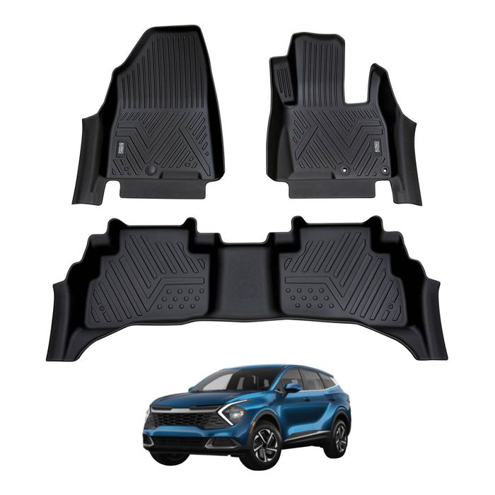 AUSGO Car Floor Mats for KIA Sportage Hybrid NQ5 Series 2021-2025 All-Weather Floor Liners