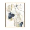 Artey | Abstracted Orchid II - Framed Canvas - Natural Frame - 55 x 70cm