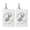 2x Urban Products Olive Oil Classic Decanter White Ceramic 17cm