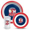 NRL 3 Piece Dinner Set - Sydney Roosters - Melamine Plate, Bowl, Cup