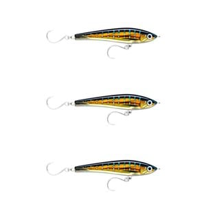 3x Rapala 17cm X Rap Magnum Stick Slow Sink Bait Fishing Lures - HD Sailfish UV