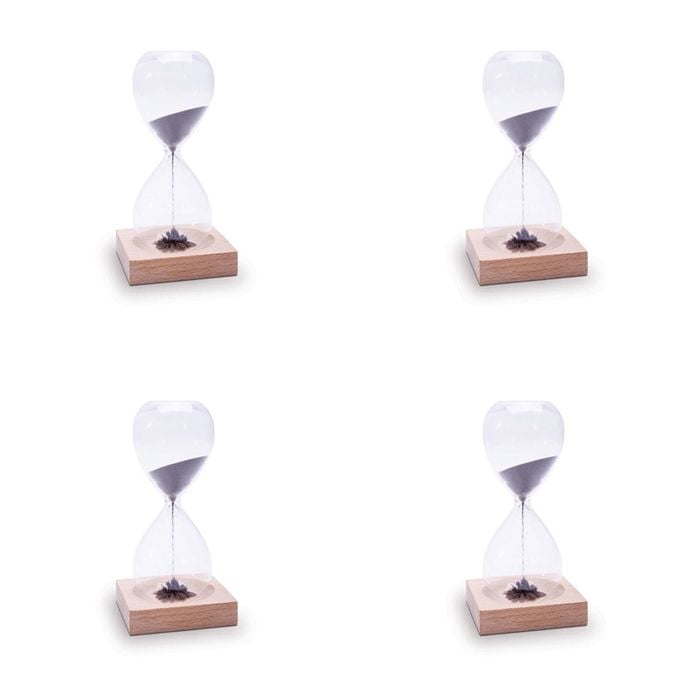 4x IS GIFT Sands Of Time Magnetic Hourglass Home Decor 17cm