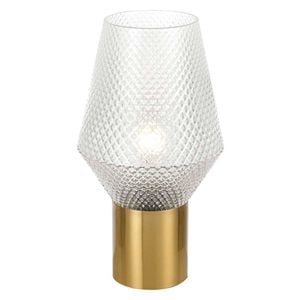 Telbix Clear/Antique Gold Rene Table Lamp