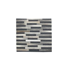 Multi-Purpose Animal Hide Brick Patch Grey with Woollen Fleece Reverse