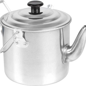 Wildtrak 1800ml Aluminium Billy Teapot Camping Water Boiler Container Silver