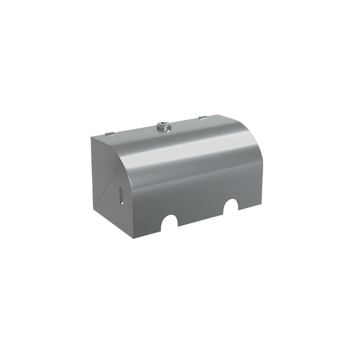 Metlam Australia Satin Stainless Steel Double Lockable Toilet Roll Holder
