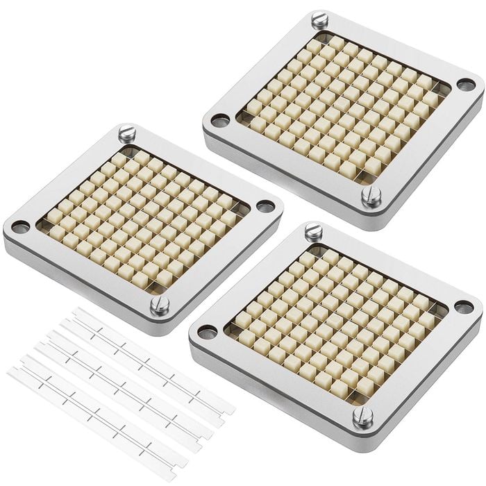 VEVOR French Fry Cutter Chopper Replacement Blade and Push Block with 3 Pieces