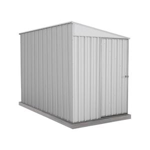 Absco Sheds 1.52 x 3.0 x 2.06m Zincalume Narrow Single Door Garden Shed