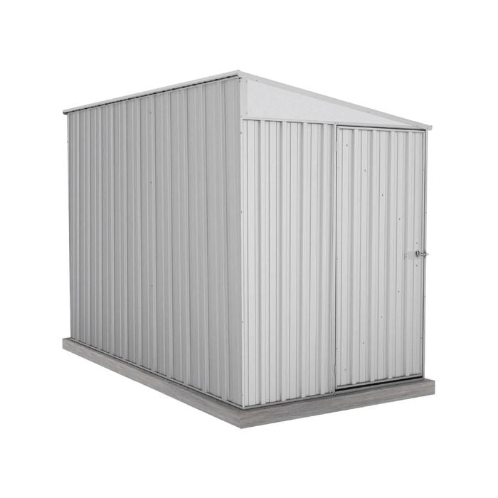 Absco Sheds 1.52 x 3.0 x 2.06m Zincalume Narrow Single Door Garden Shed