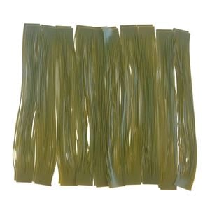 Artizan 22 Strand Silicon Skirting, Green Pumpkin, Qty 20