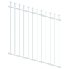 ProtectorAl 0350-1200W x 1200H Pearl White Spear Top Pool Fence Panel Raked Up to 15º