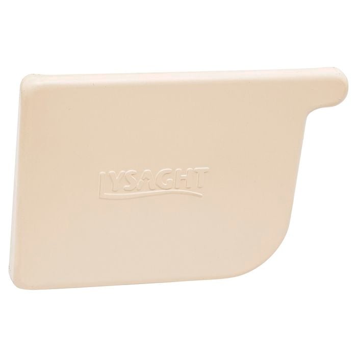 COLORBOND 115mm LH Quad Gutter Stop End - Classic Cream