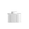 Attica 750mm White Matte Bentwood Heritage Curved Vanity With Pure White Stone Top