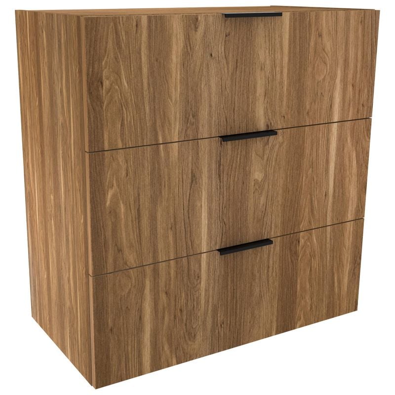 Lugna 768 x 750 x 380mm Cove 3 Drawer Storage Cabinet