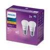Philips B35 E27 LED 470lm Warm White Fancy Round 5W Globe - 2 Pack
