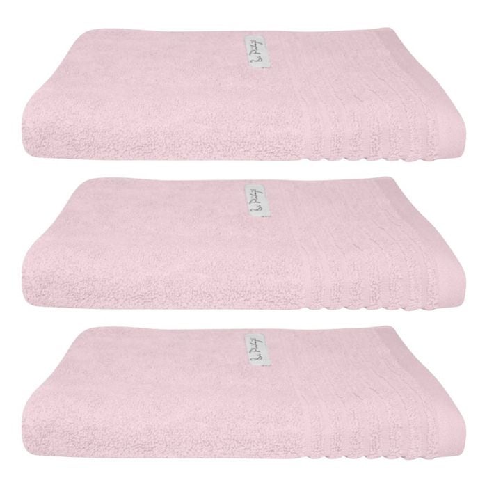 3x Bas Phillips Hayman Zero Twist Hand Towel 600gsm Cotton 60x40cm Orchid