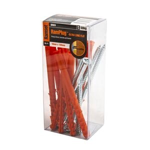 Ramset 10 x 135mm Ultra-Long Flat Anchor RamPlug - 8 Pack