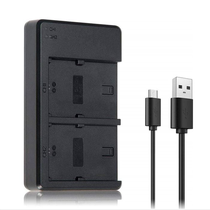 External USB Dual Battery Charger for Nikon EN-EL14 D5200 D3100