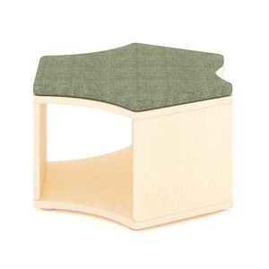 Jooyes Puzzle Series Kids Polygon Book Storage Bench with Cushion