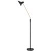 Telbix Farbon Contemporary Standing Floor Lamp Light Metal Black Brass Matt