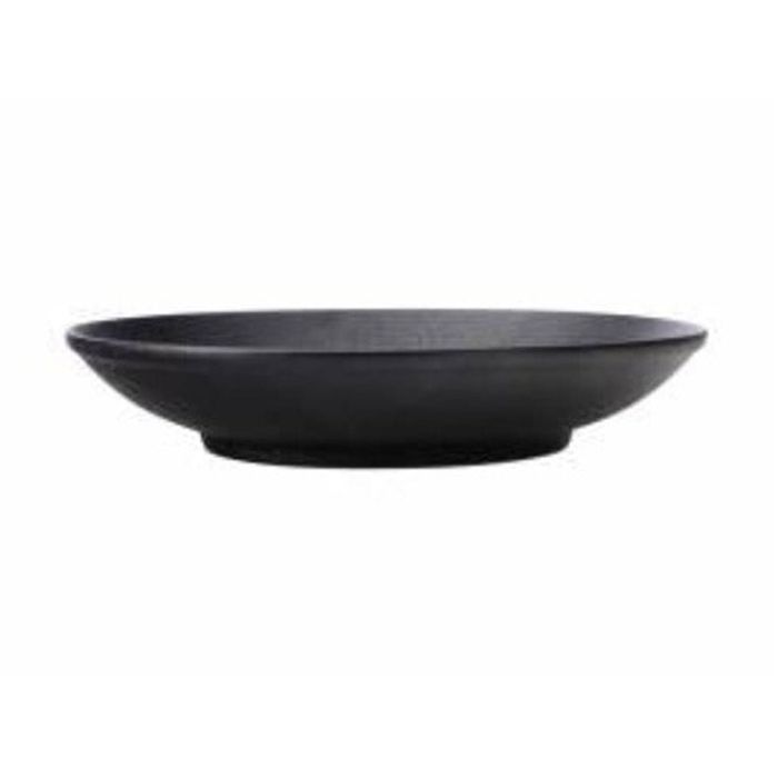 Maxwell & Williams Porcelain Caviar Footed Bowl Matte 25cm - Black