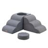 Tedi's 3 Steps Multi-functional Combination Foam Dog Stairs with Sleeping Area in Grey