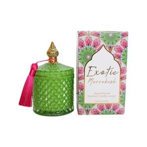 Glass/Wax 14cm Scented Tealight Candle Cruz Lime - Green