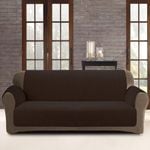 Custom Fit 2-Seater Sofa Cover Protector Coffee