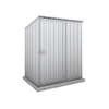 Absco Sheds 1.52 x 0.78 x 1.8m Zincalume Single Door Reverse Skillion Garden Shed