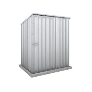 Absco Sheds 1.52 x 0.78 x 1.8m Zincalume Single Door Reverse Skillion Garden Shed