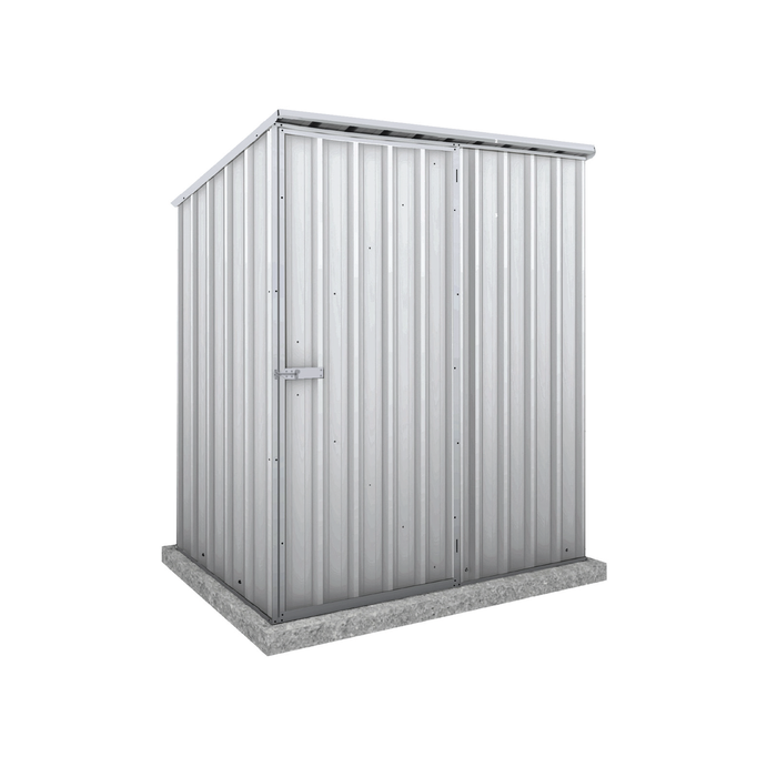 Absco Sheds 1.52 x 0.78 x 1.8m Zincalume Single Door Reverse Skillion Garden Shed