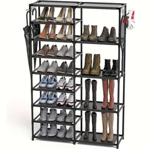 Lifebay Shoe Rack with Boot Hooks Capacity (9-Tier)