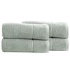 4pk Renee Taylor Cambridge 650gsm Textured 80x160cm Bath Sheet - Eucalyptus