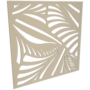 ProtectorAl 300-1200 x 300-1200mm Paperbark Jungle Unframed Solid Aluminium Decorative Panel