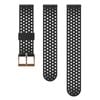 Suunto 20mm Athletic 1 Silicone Strap Black Copper S+m